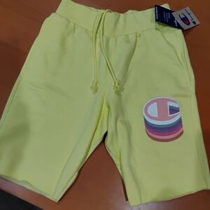 Champion Men's Puff C Reverse Weave Cut-Off Shorts 10"